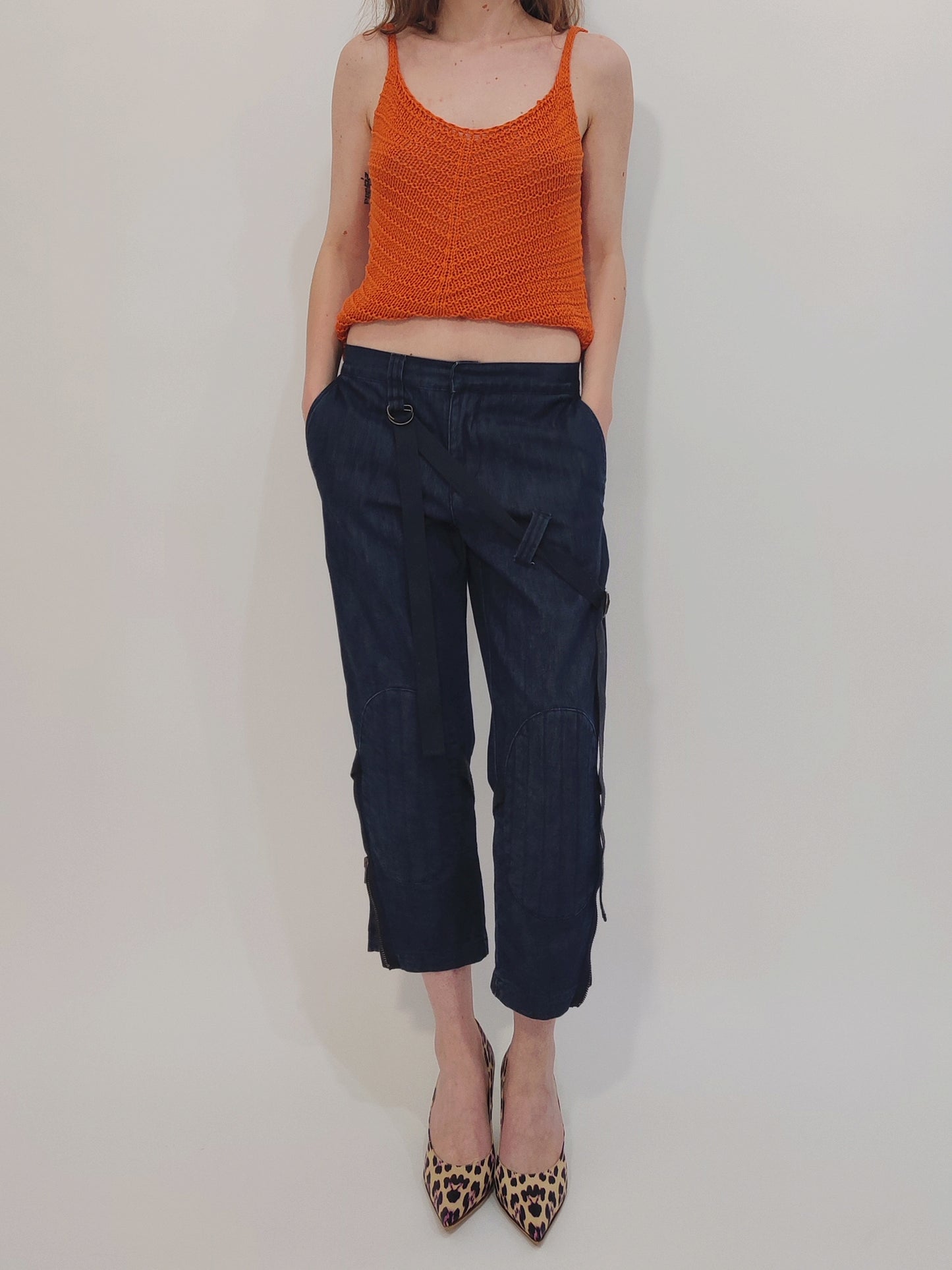 Y2K Capri Denim Pants