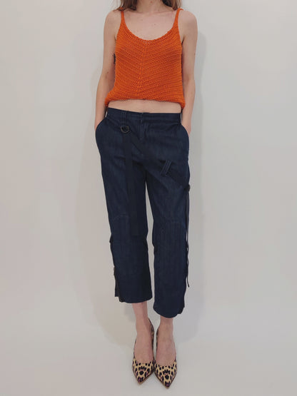 Y2K Capri Denim Pants