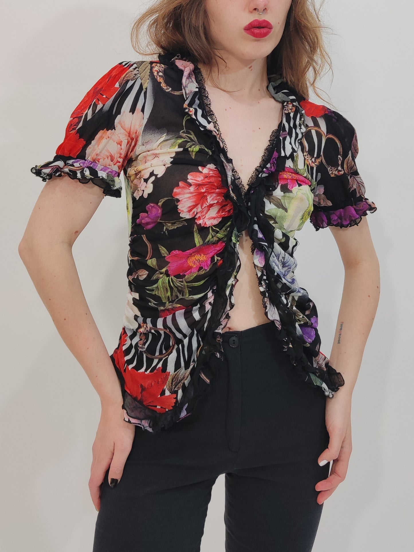 Roberto Cavalli Vintage Mesh Top