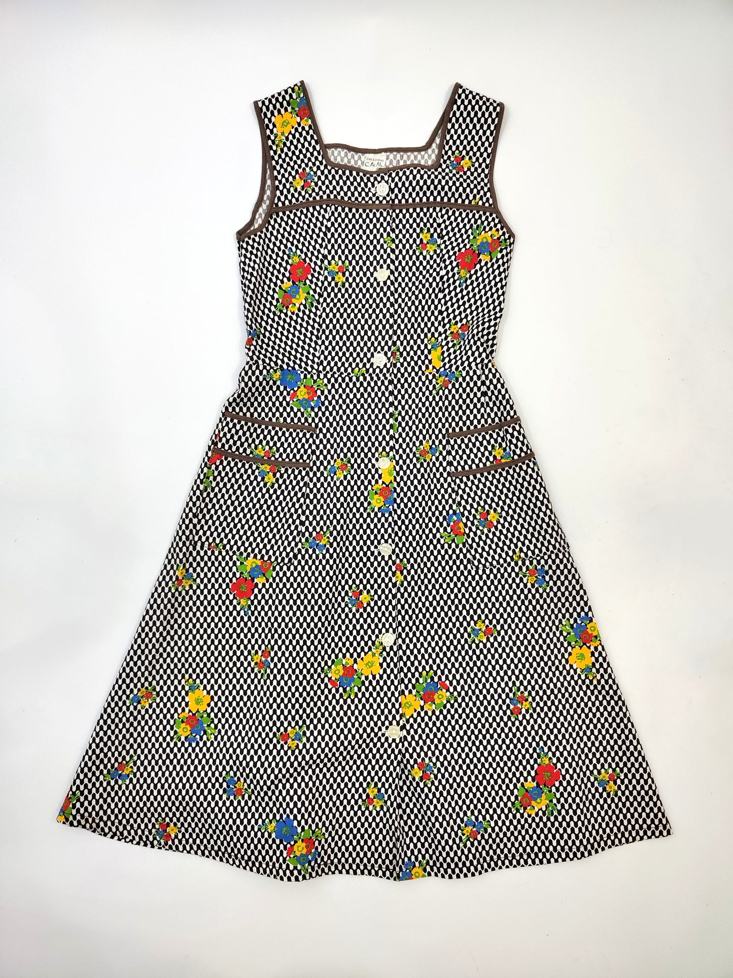 '70s Vintage Apron Dress