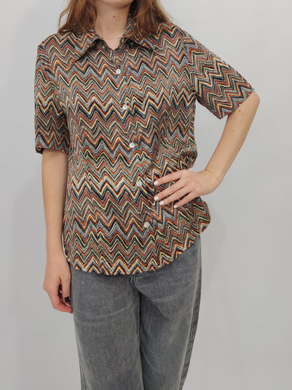 100% Pure Silk Vintage Shirt