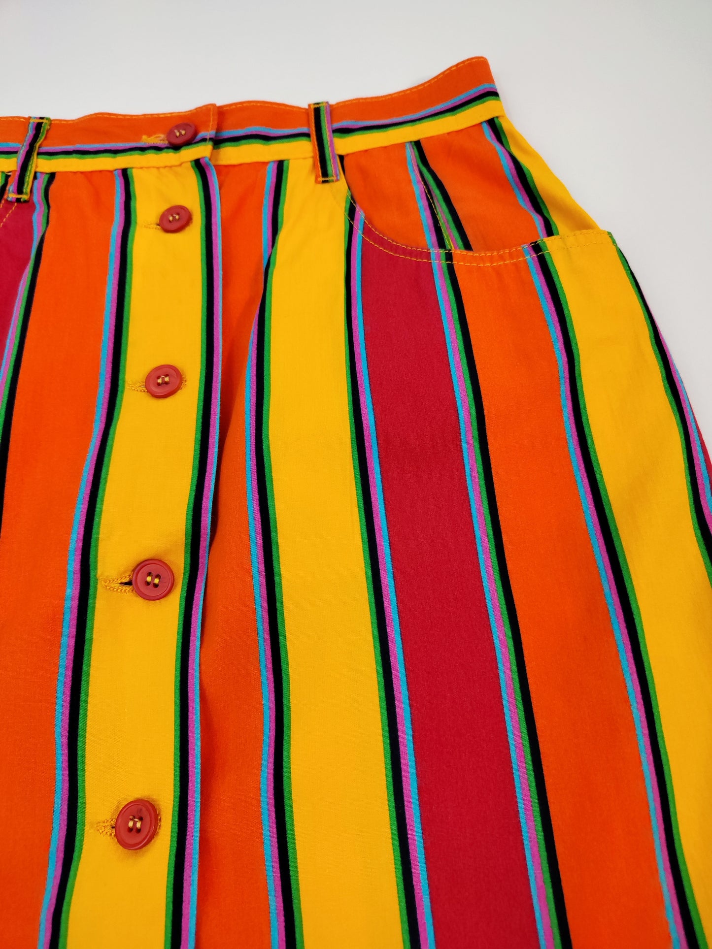 Stefanel Striped Vintage Skirt