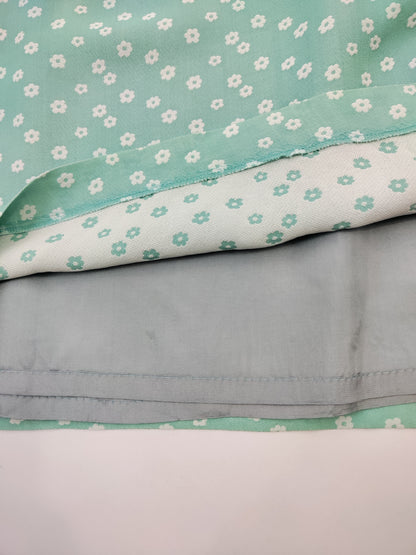 Vintage Mint Floral Skirt