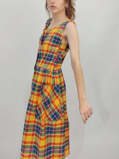 Early '80s Madras Dress