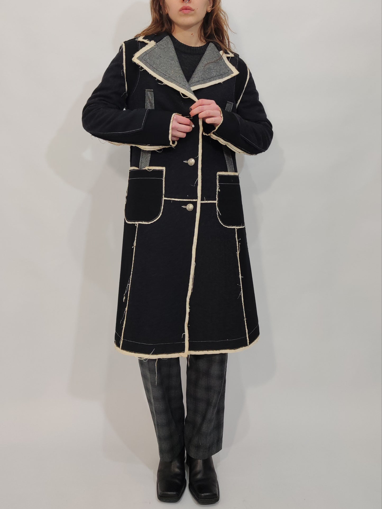 Y2K 100% Wool Coat
