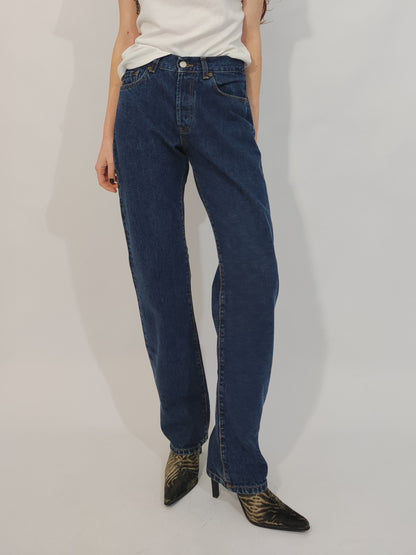 Rifle Straight Leg Deadstock Jeans - Dark Wash - Size 30-32