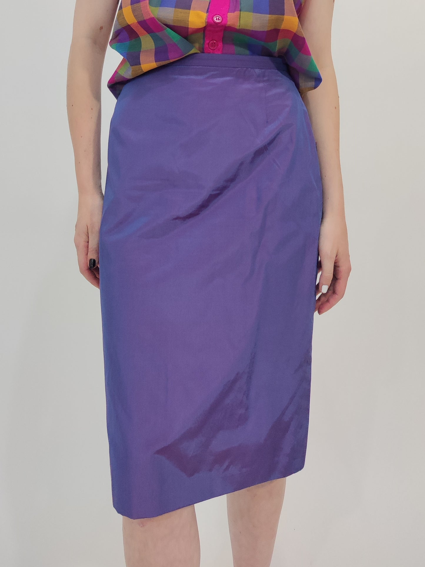 Cartoon Vintage Shot Fabric Pencil Skirt