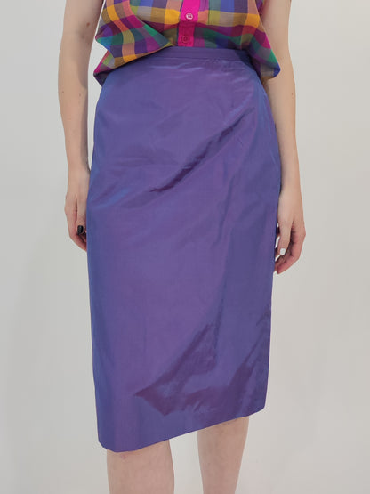 Cartoon Vintage Shot Fabric Pencil Skirt