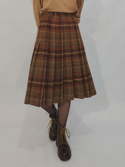 ‘70s Wool Pleated Skirt