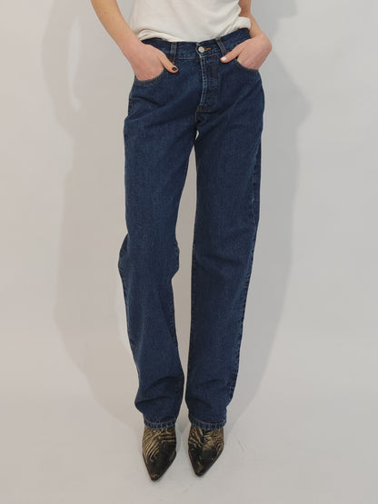 Rifle Straight Leg Deadstock Jeans - Dark Wash - Size 30-32