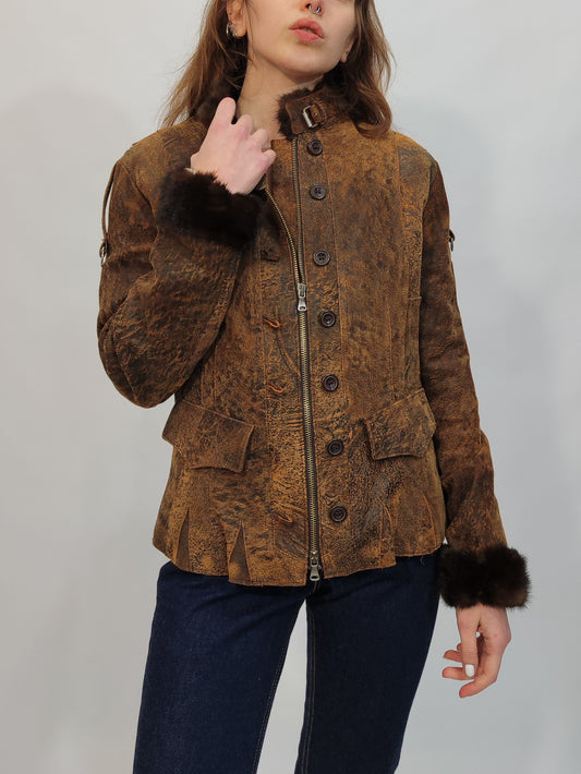 '90s Vintage Leather Jacket