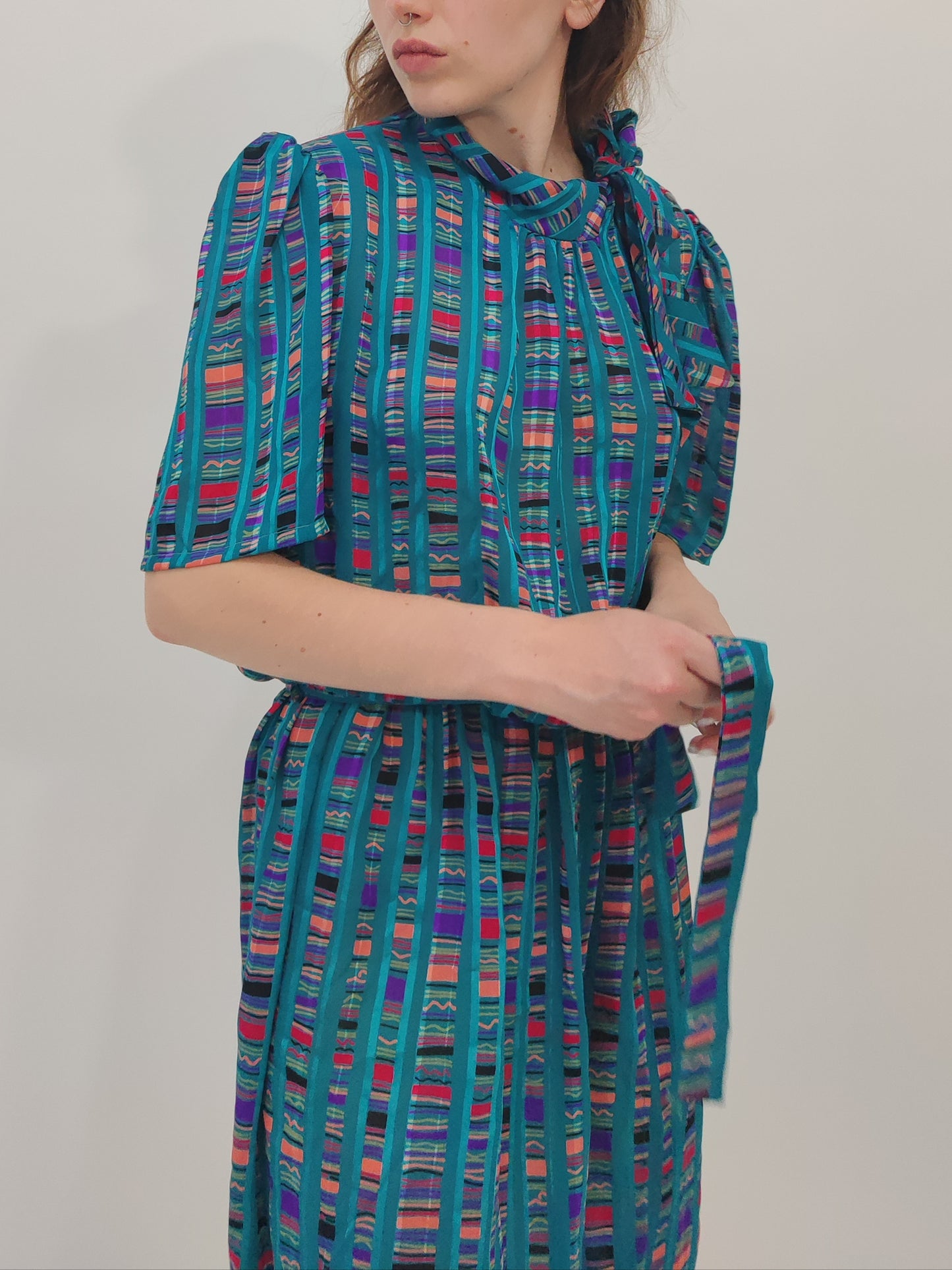 Norman Hartnell Early '80s Dress - M