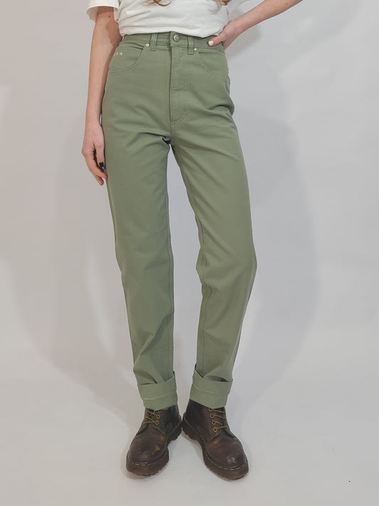 Sage Green Made in Italy Deadstock Jeans