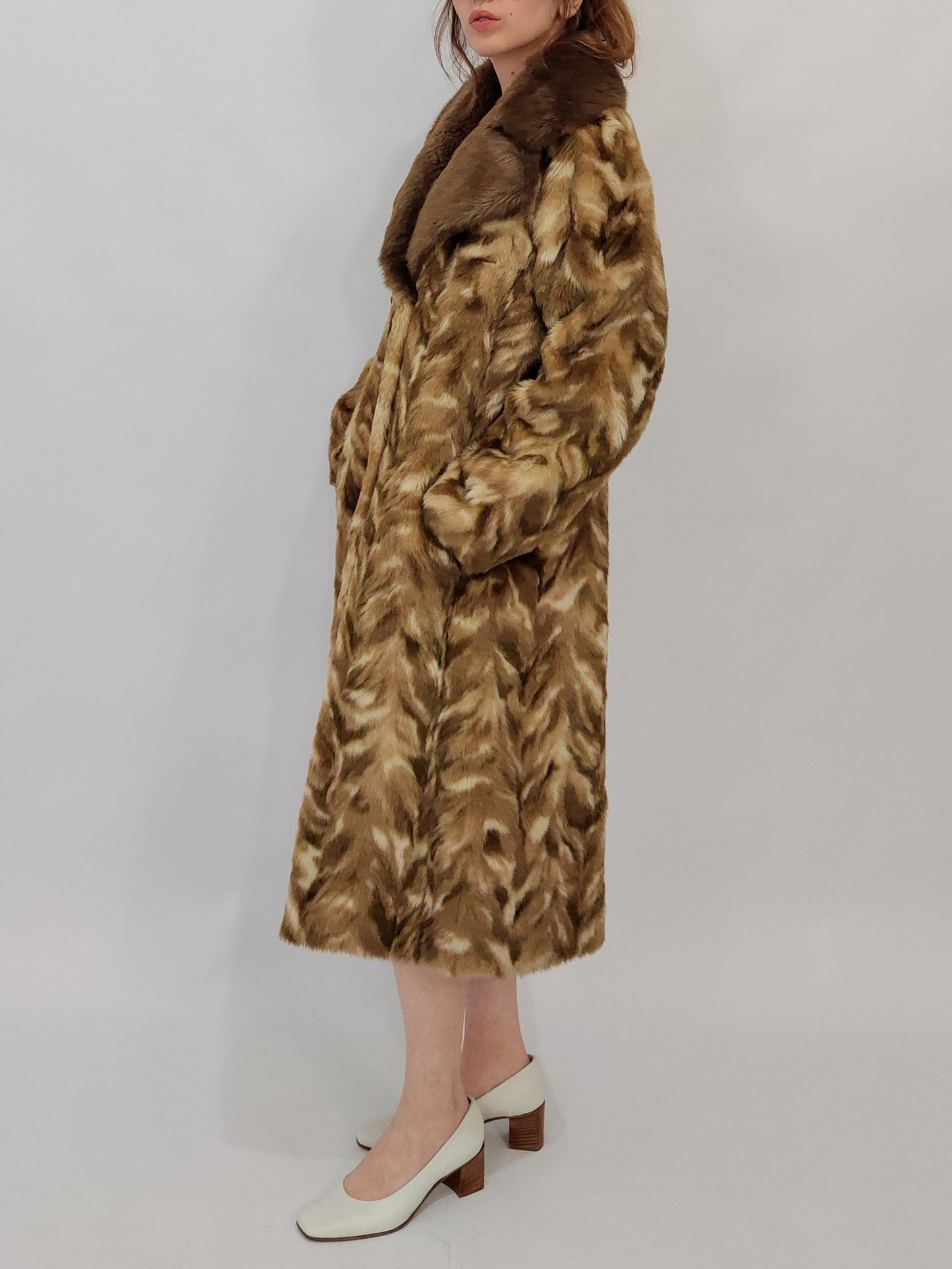 Vintage Eco-Fur Coat