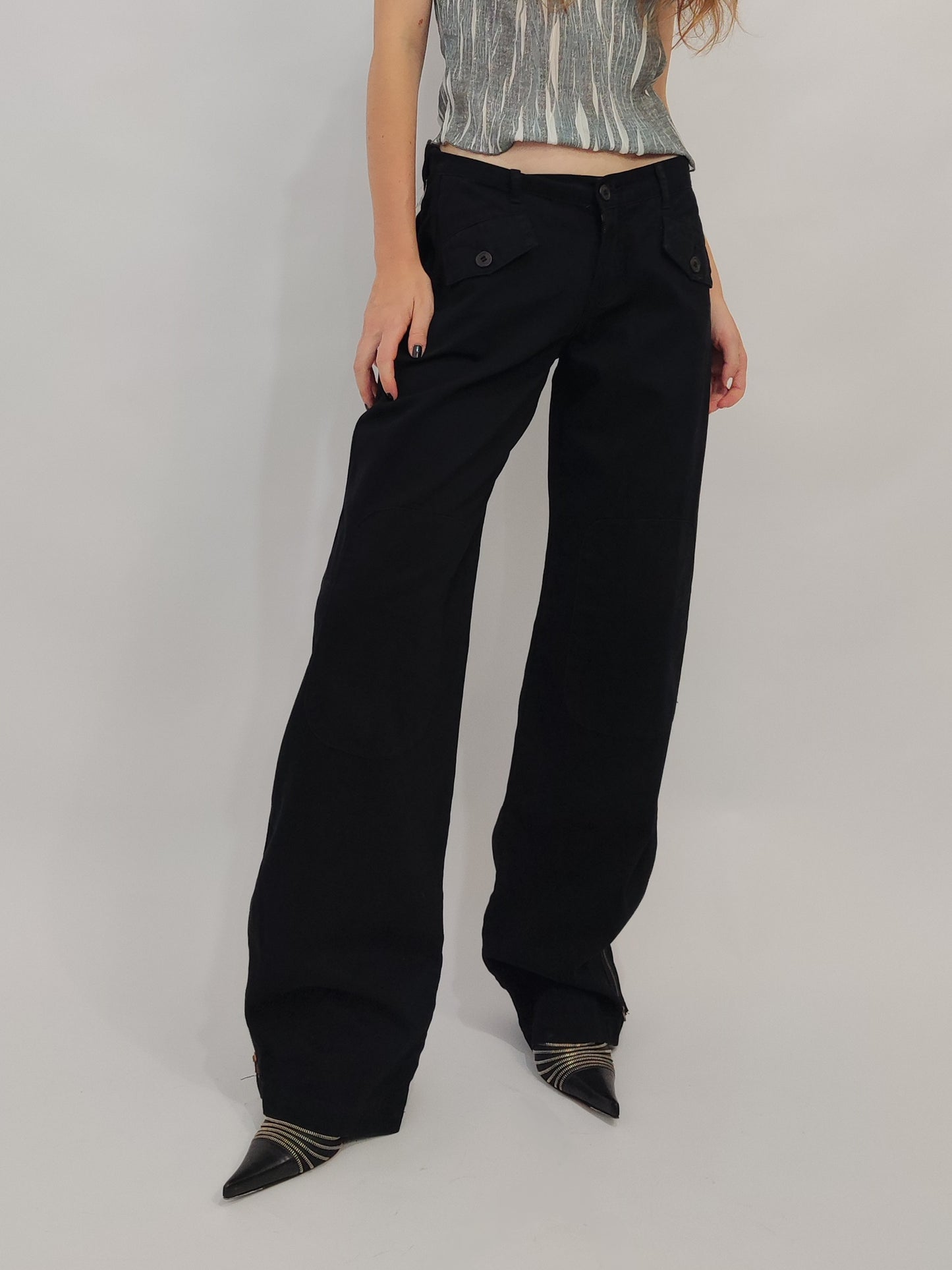Archive - Richmond Y2K Wide-Leg Trousers