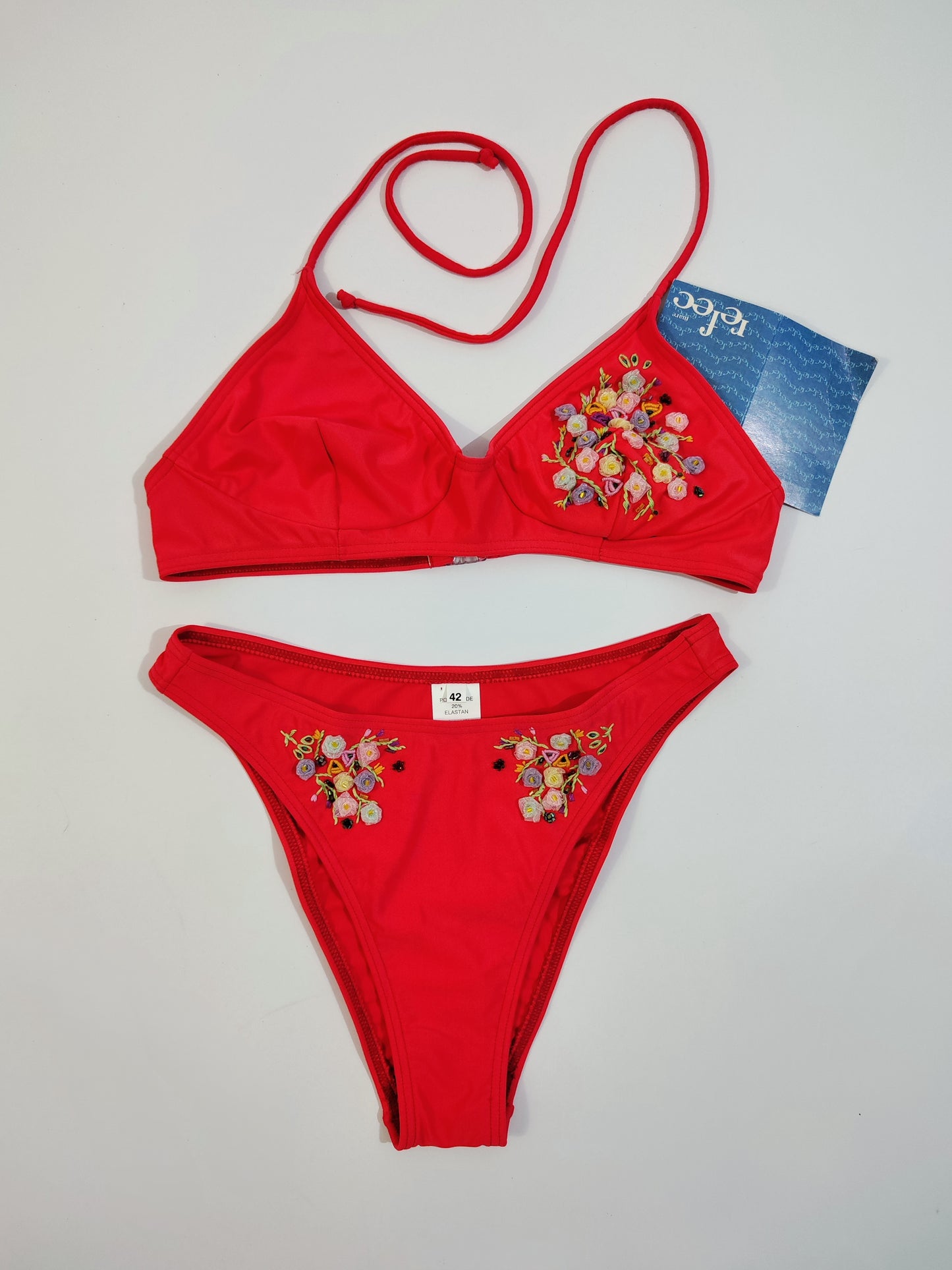 Refec Embroidered Deadstock Bikini - S/M