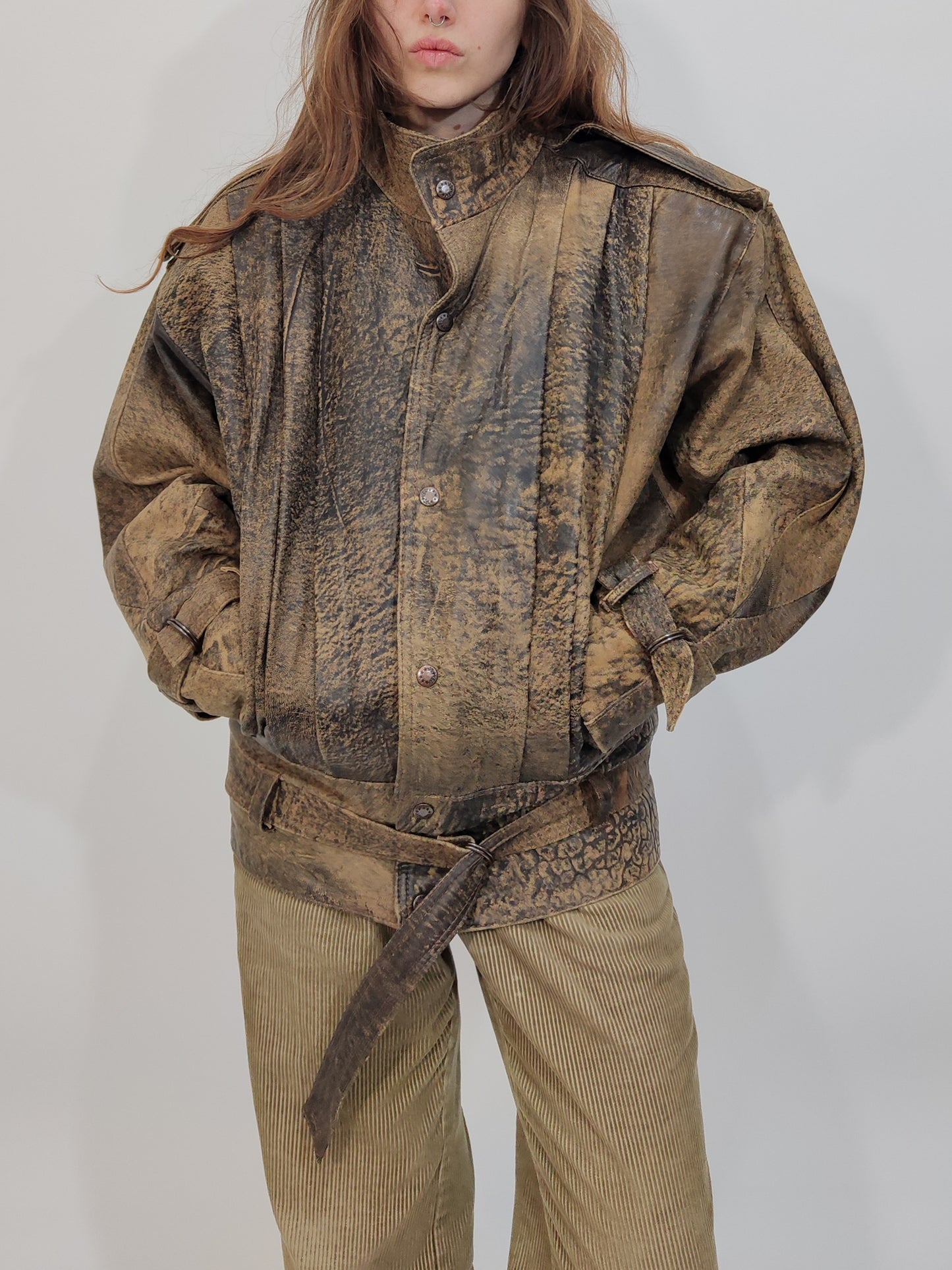 '80s Vintage Leather Jacket