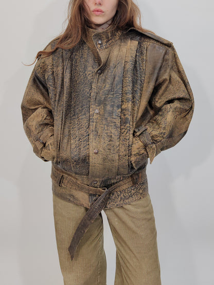 '80s Vintage Leather Jacket