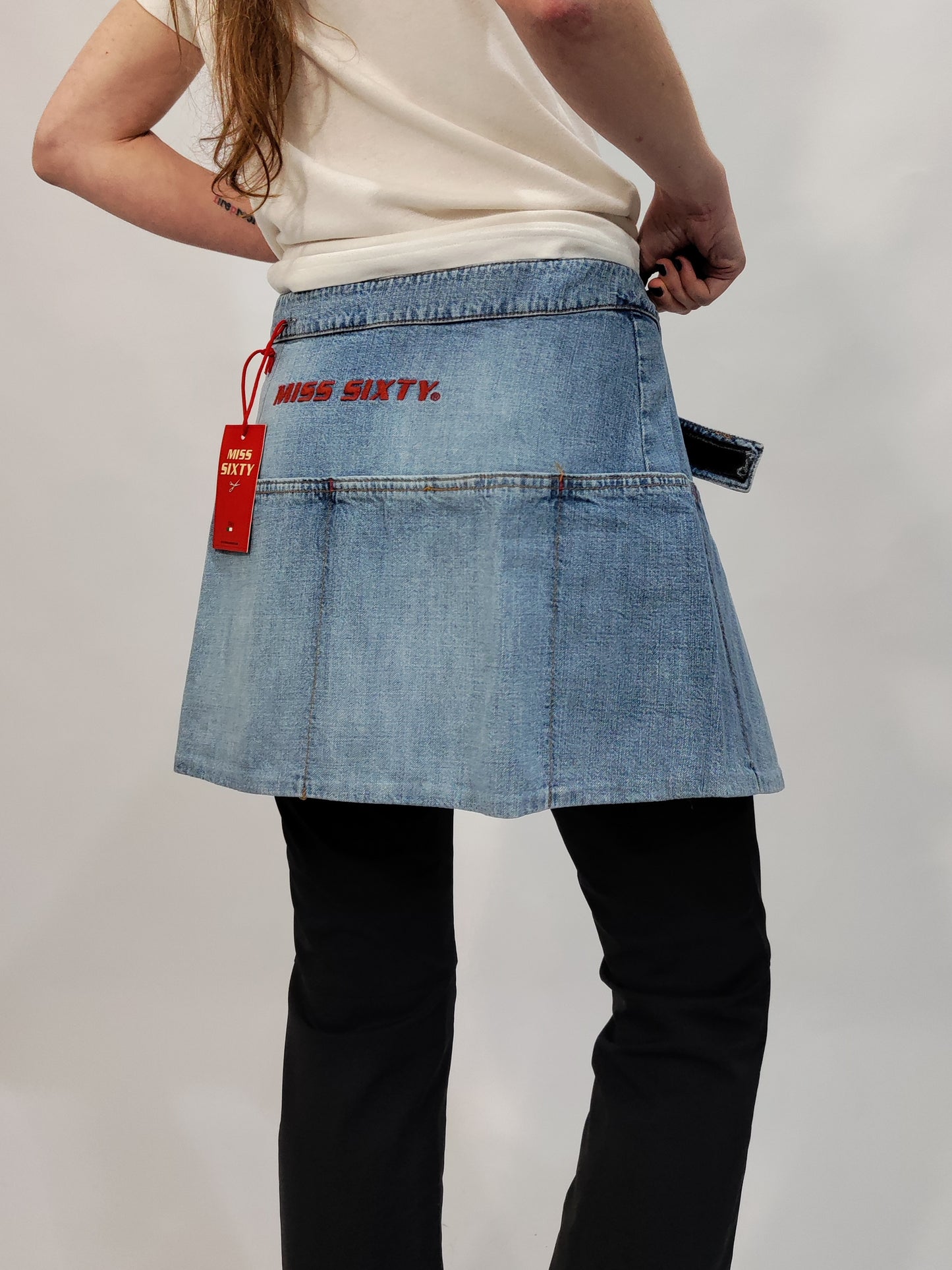 Miss Sixty Denim Apron Skirt - Deadstock