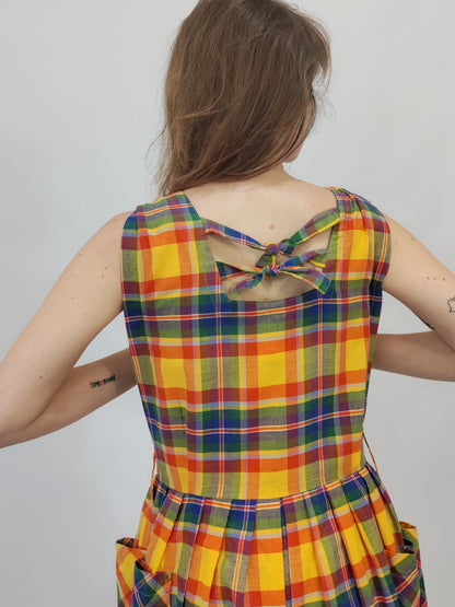 Early '80s Madras Dress