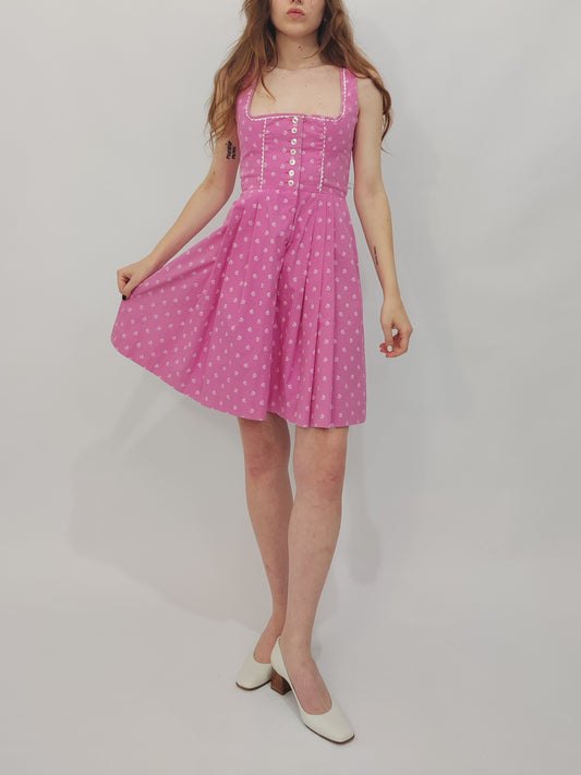 Pink Vintage Trachten Dress - GC