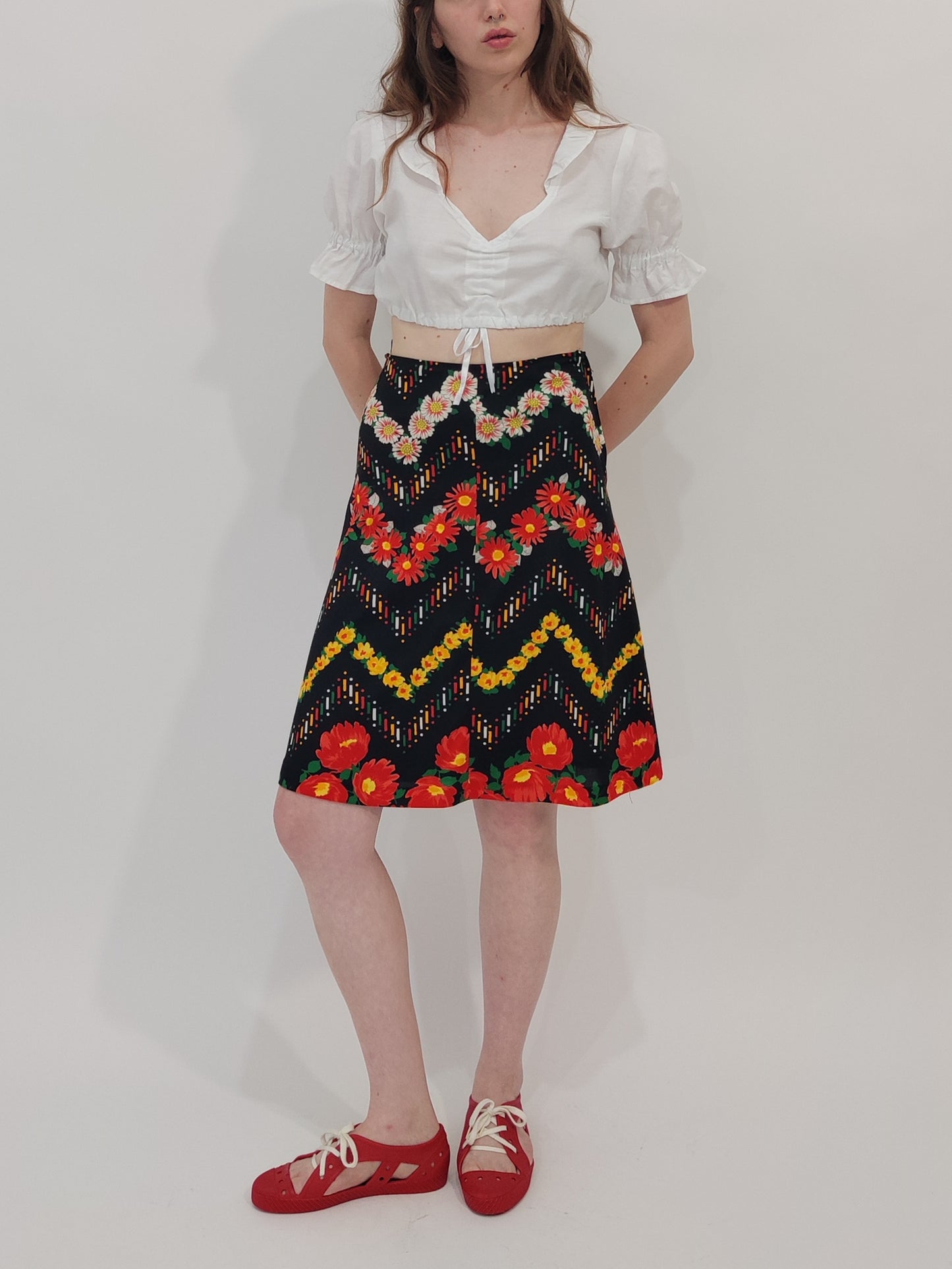 '70s Vintage A-Line Skirt