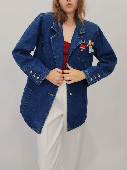 Vintage Denim Blazer
