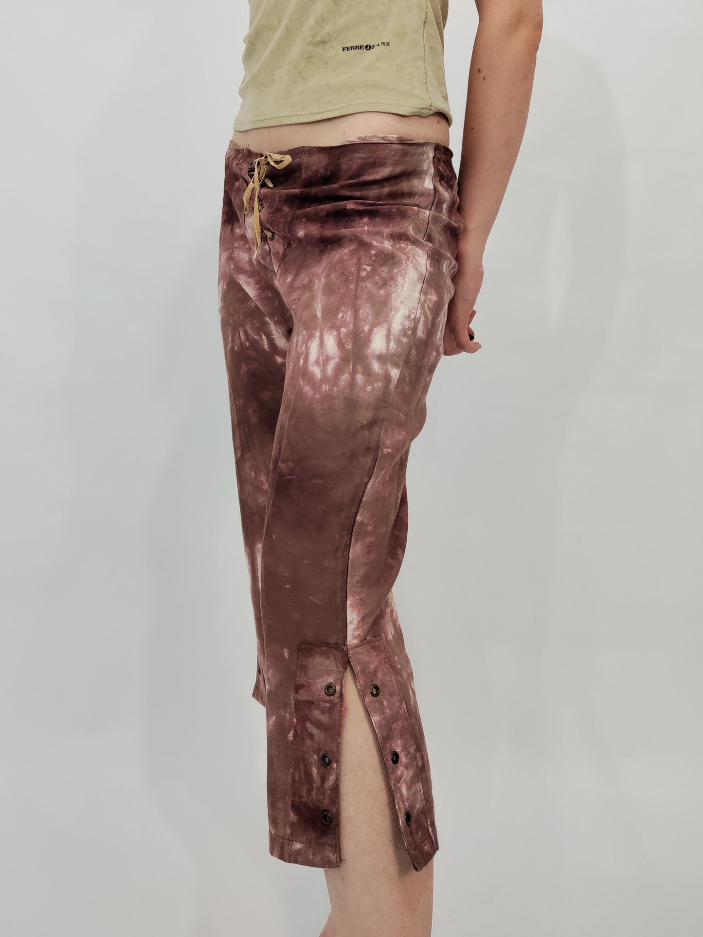 Y2K Tie-Dye Cropped Pants