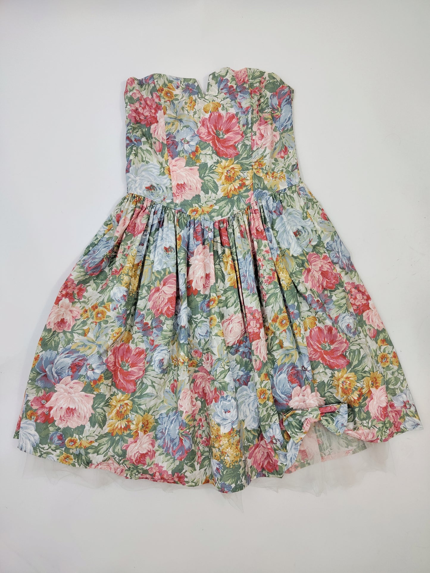 Early '80s Floral Cocktail Dress