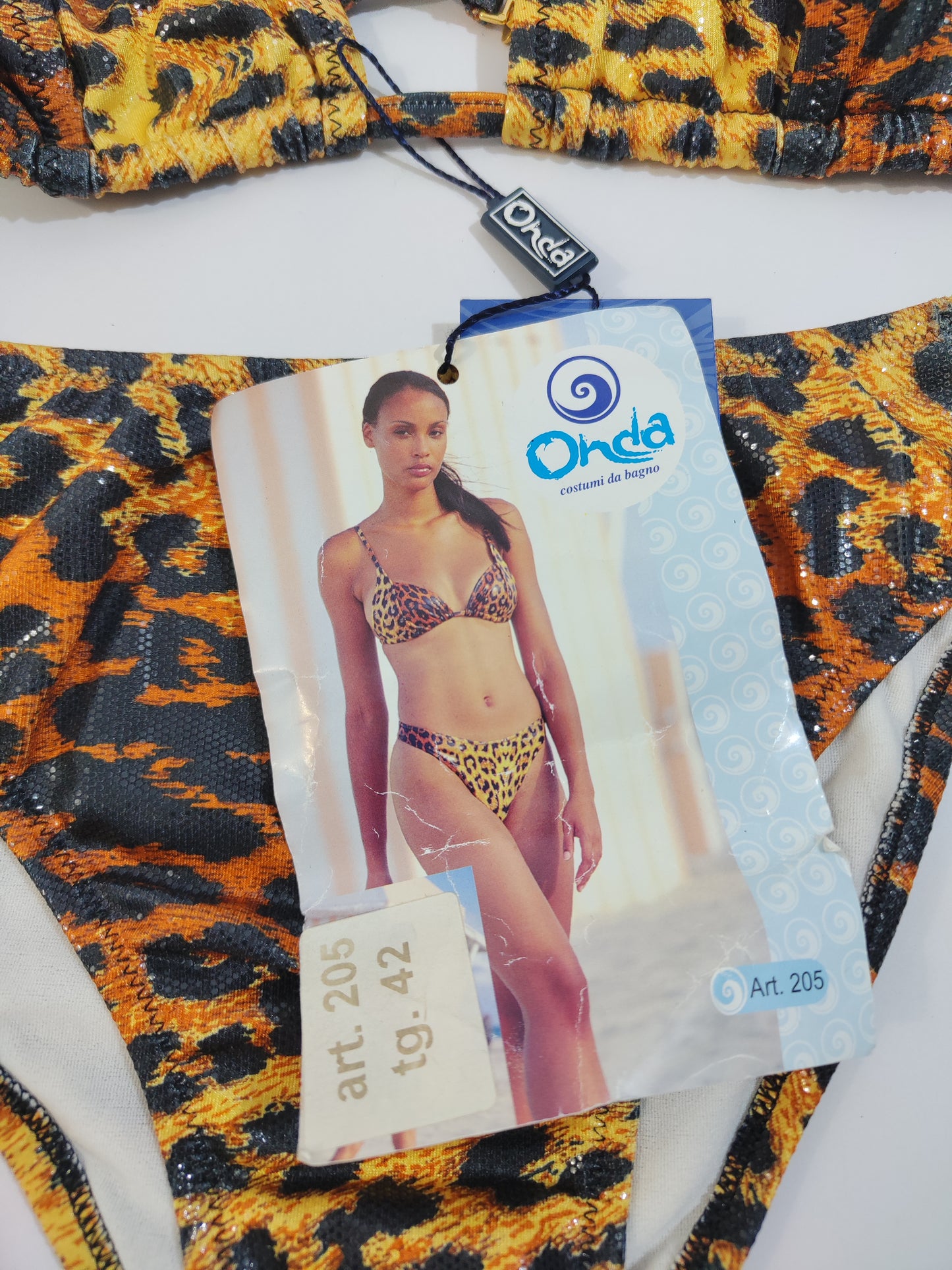 Deadstock 'Onda' Animalier Bikini - S/M