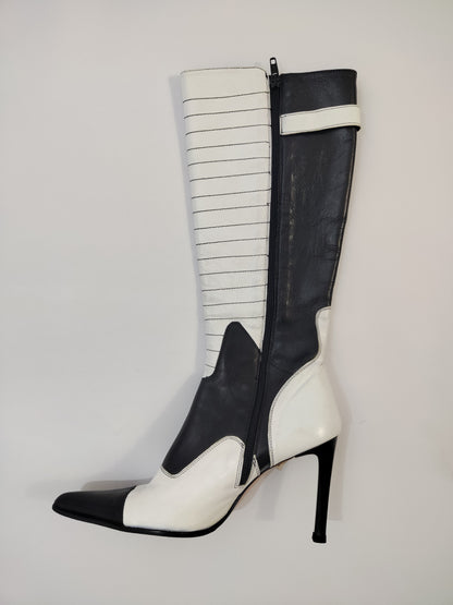 Y2K Vintage Deadstock Black & White Boots