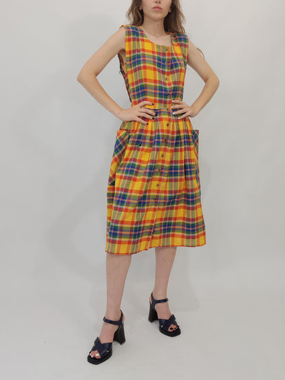 Early '80s Madras Dress