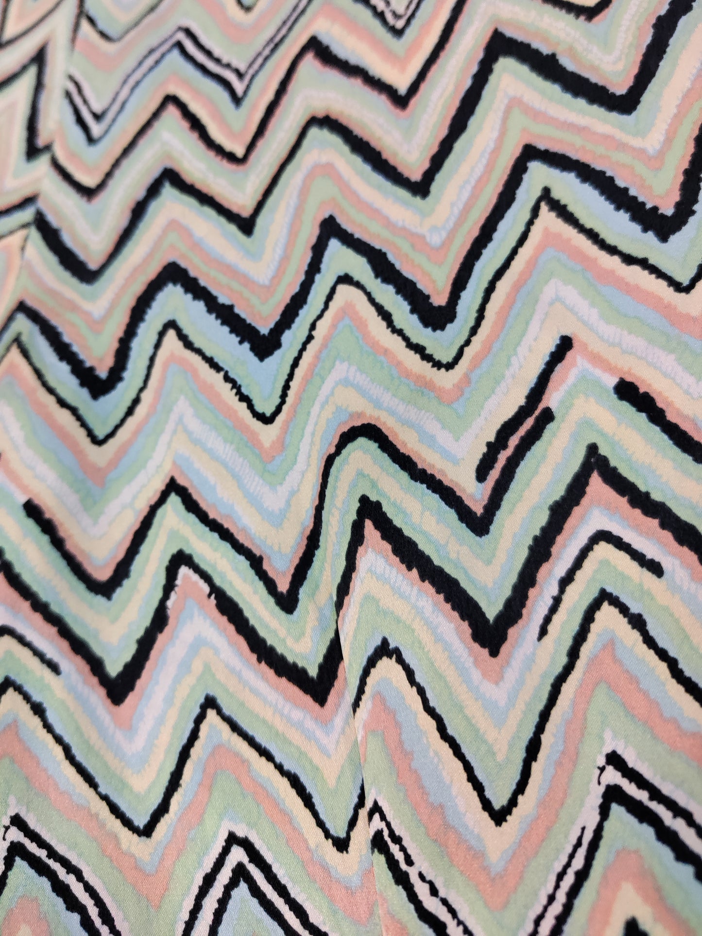 100% Pure Silk Vintage Shirt - Pastel Tones