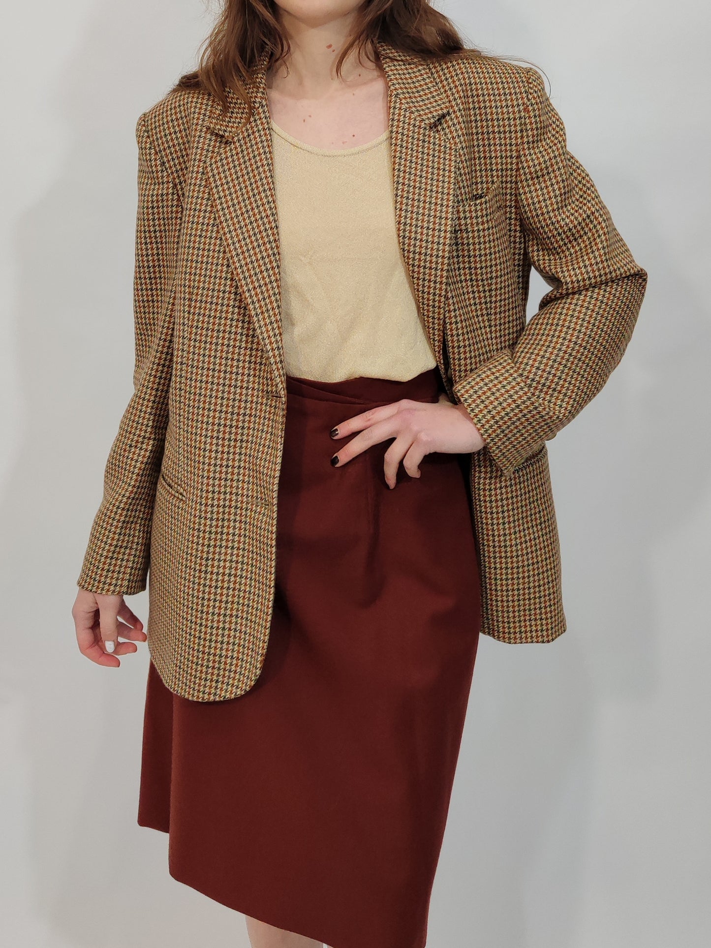 ‘80s Pure Wool Cream Blazer