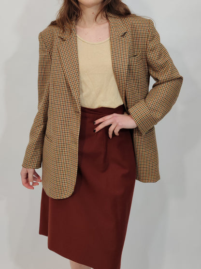 ‘80s Pure Wool Cream Blazer