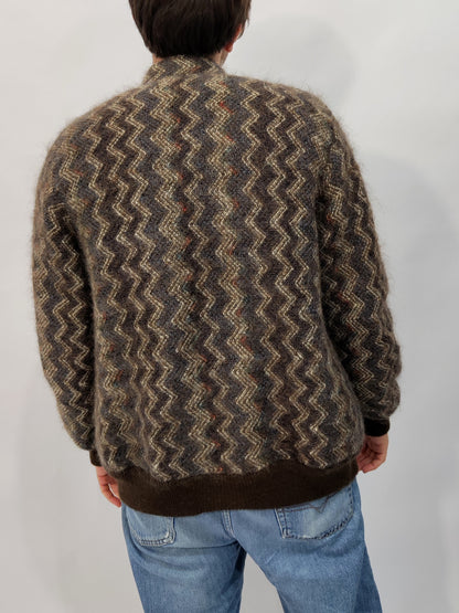 Early '80s Mohair Quilted Cardigan