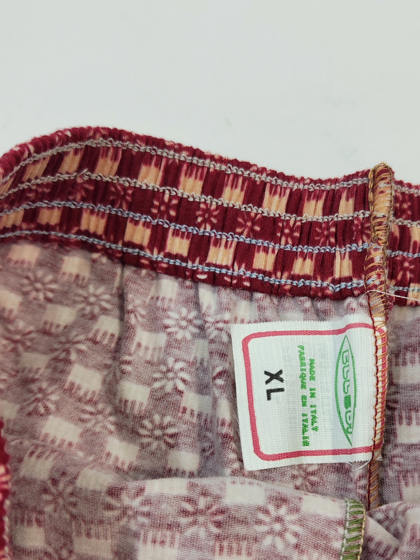 Vintage Biker Shorts - Burgundy Cream