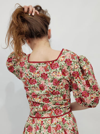 Meico Vintage Floral Dress