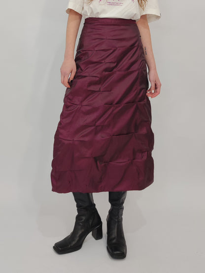 Derhy Burgundy Vintage Skirt