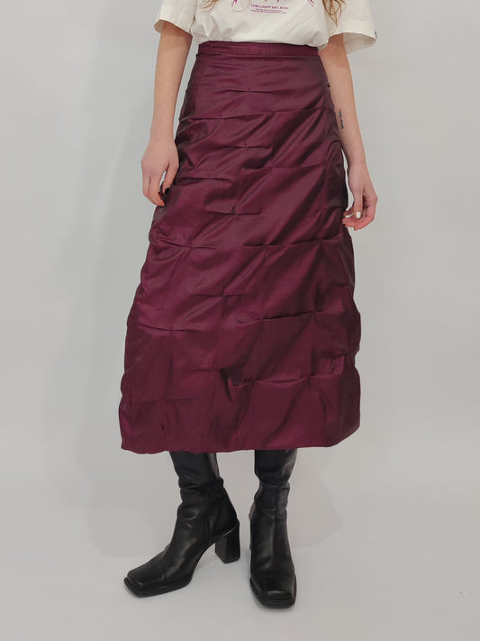 Derhy Burgundy Vintage Skirt