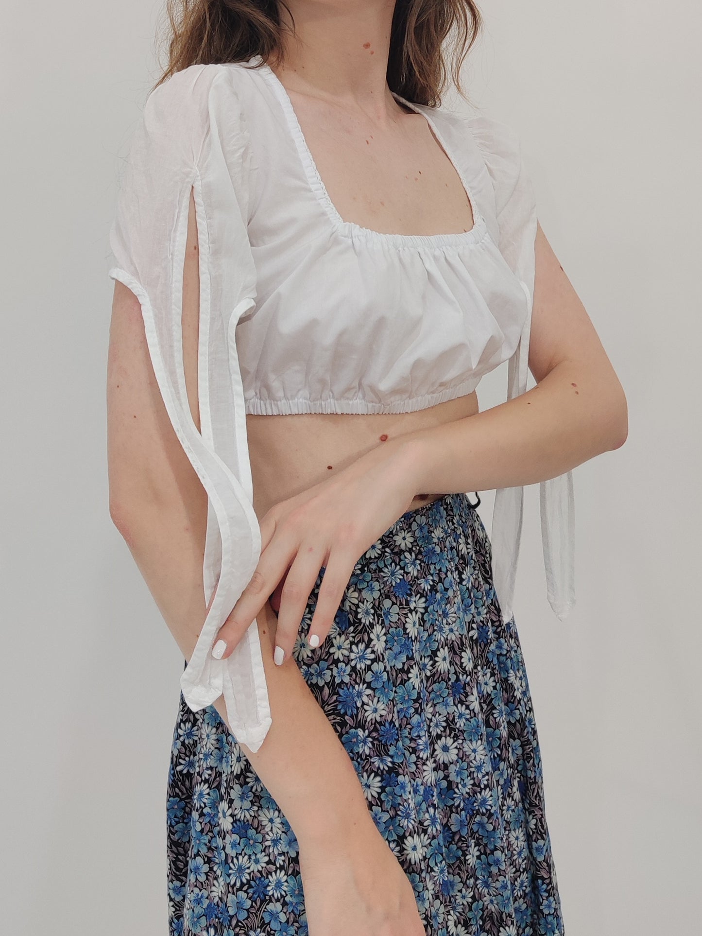 '90s Vintage Milkmaid Top