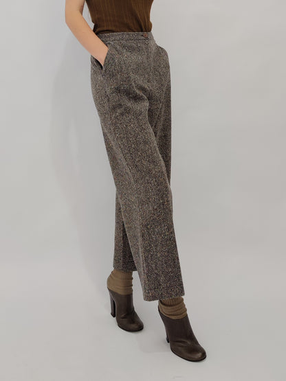 Les Copains Wide Leg Cropped Pants - Deadstock