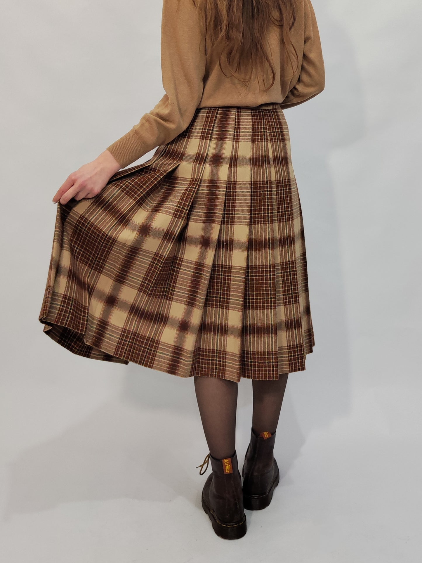‘70s Wool Pleated Skirt