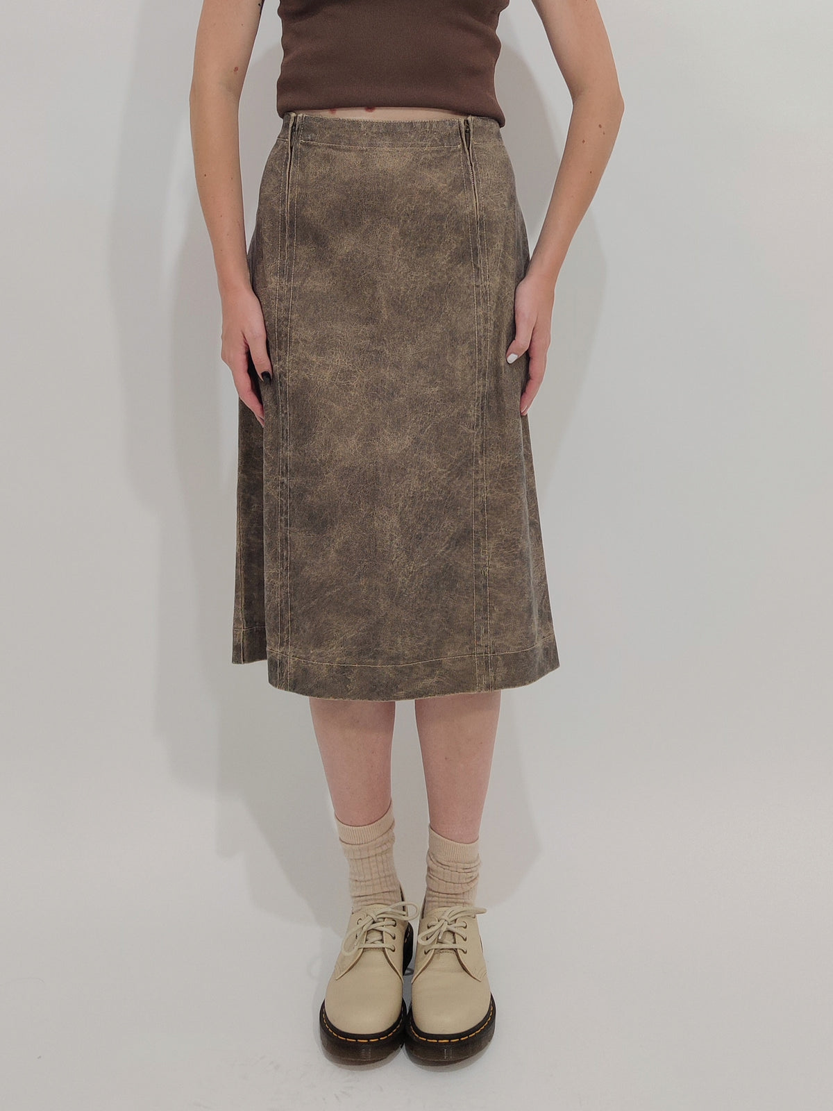 Giò Anna Made in Italy Cotton Skirt - M