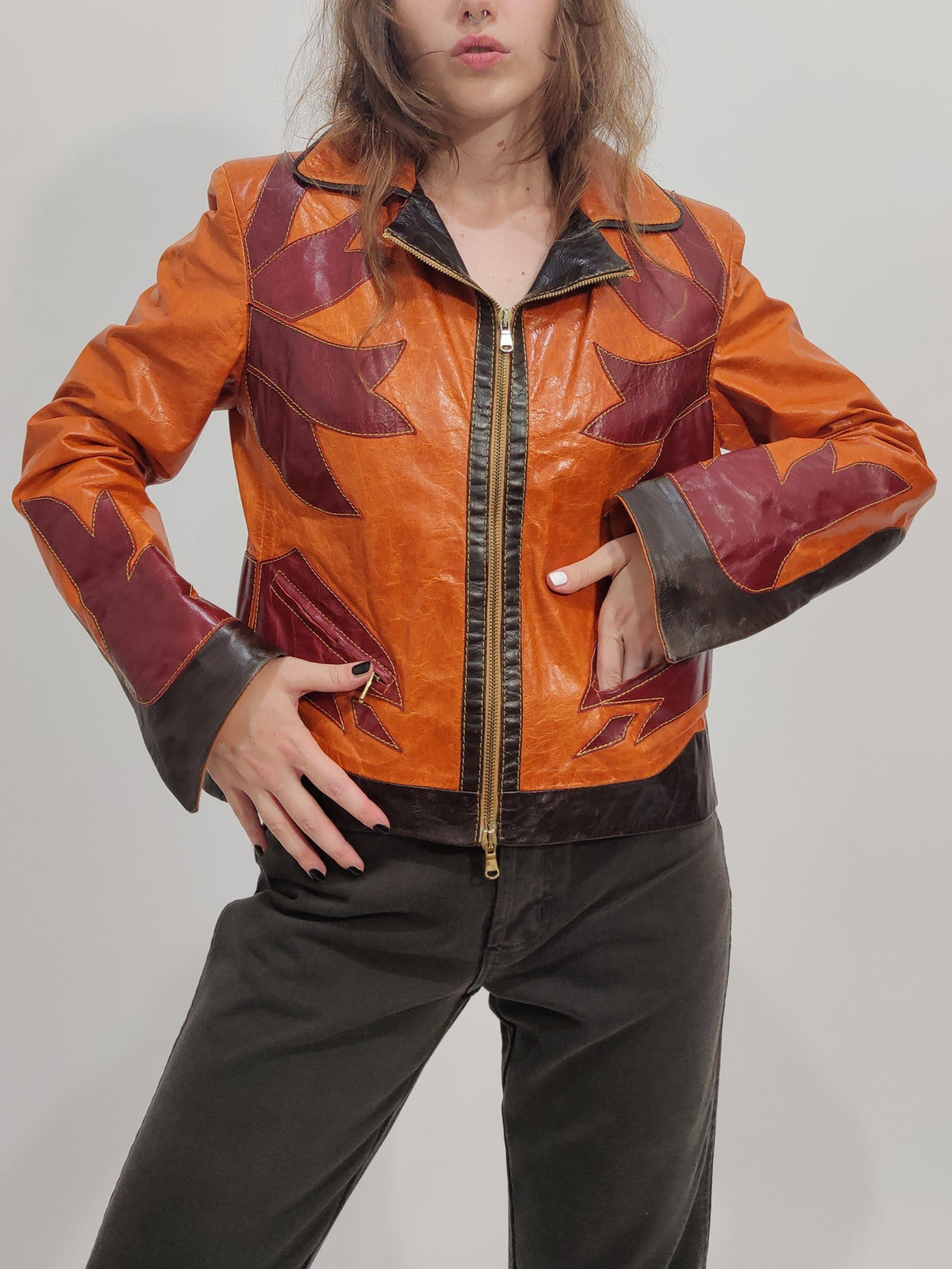 Y2K Western Leather Jacket