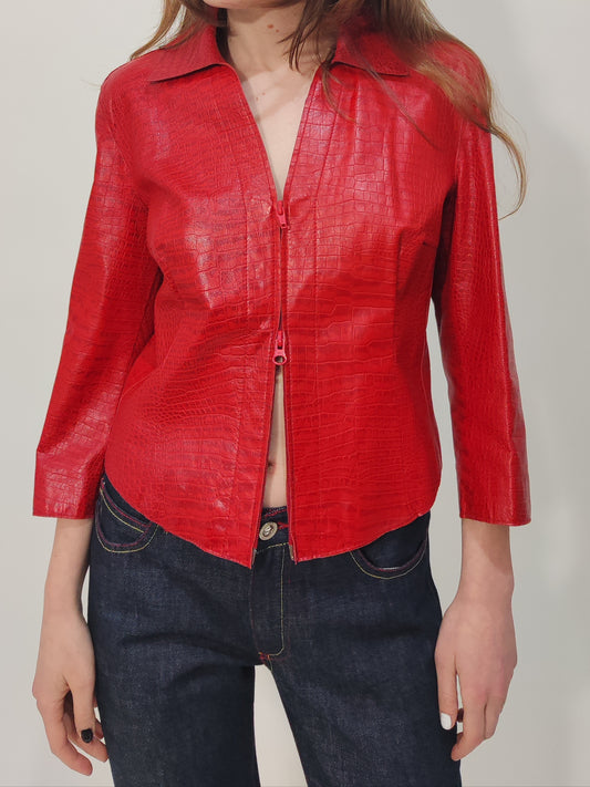 '90s Lightweight Leather Jacket
