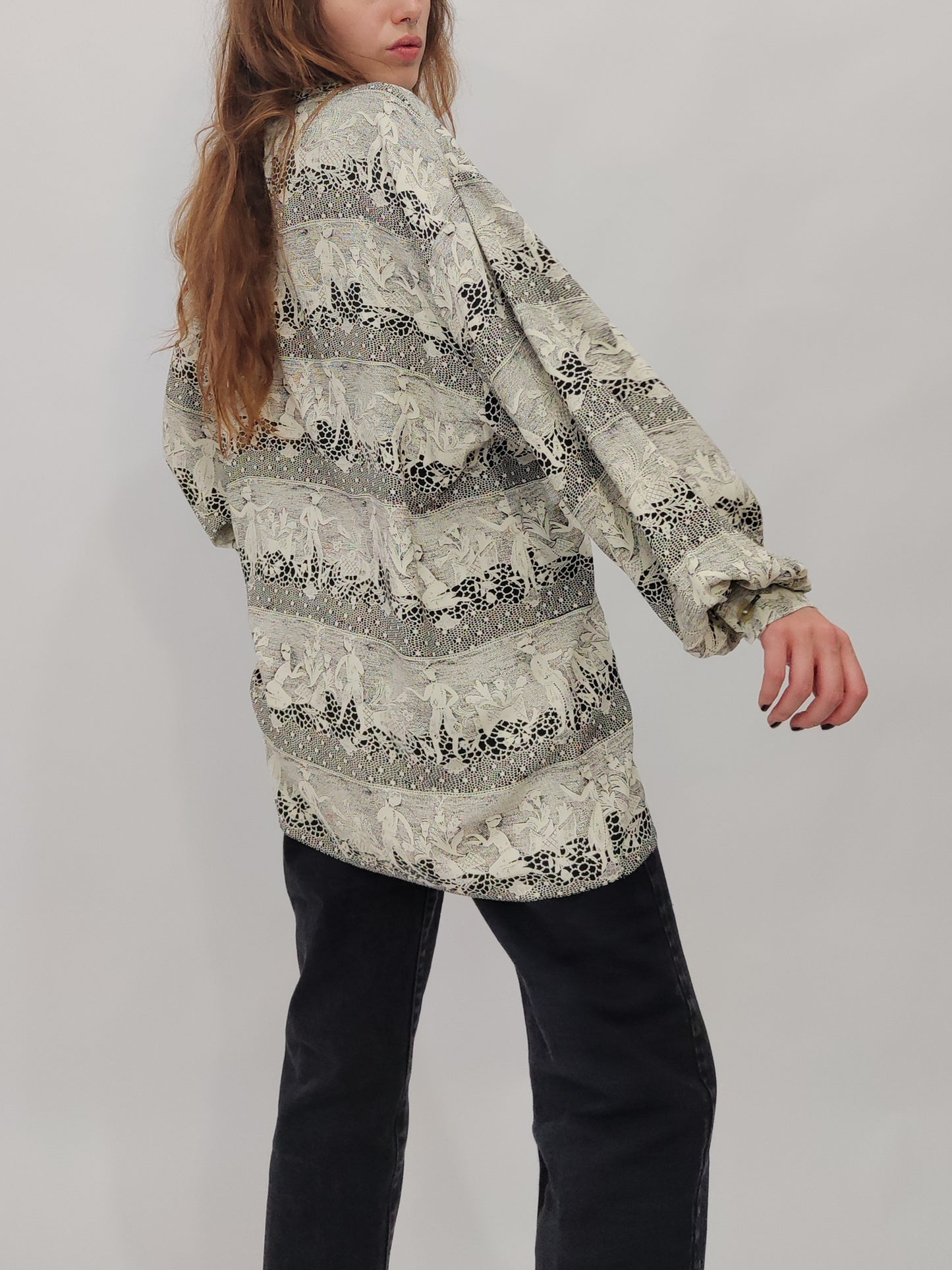 Vintage Trompe-L'Oeil Print Shirt