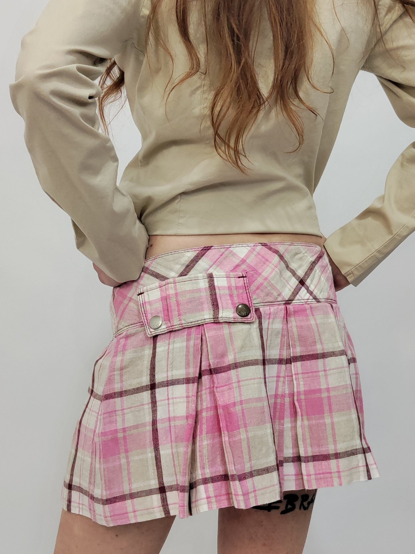 Miss Sixty Mini Linen Skirt - Size L