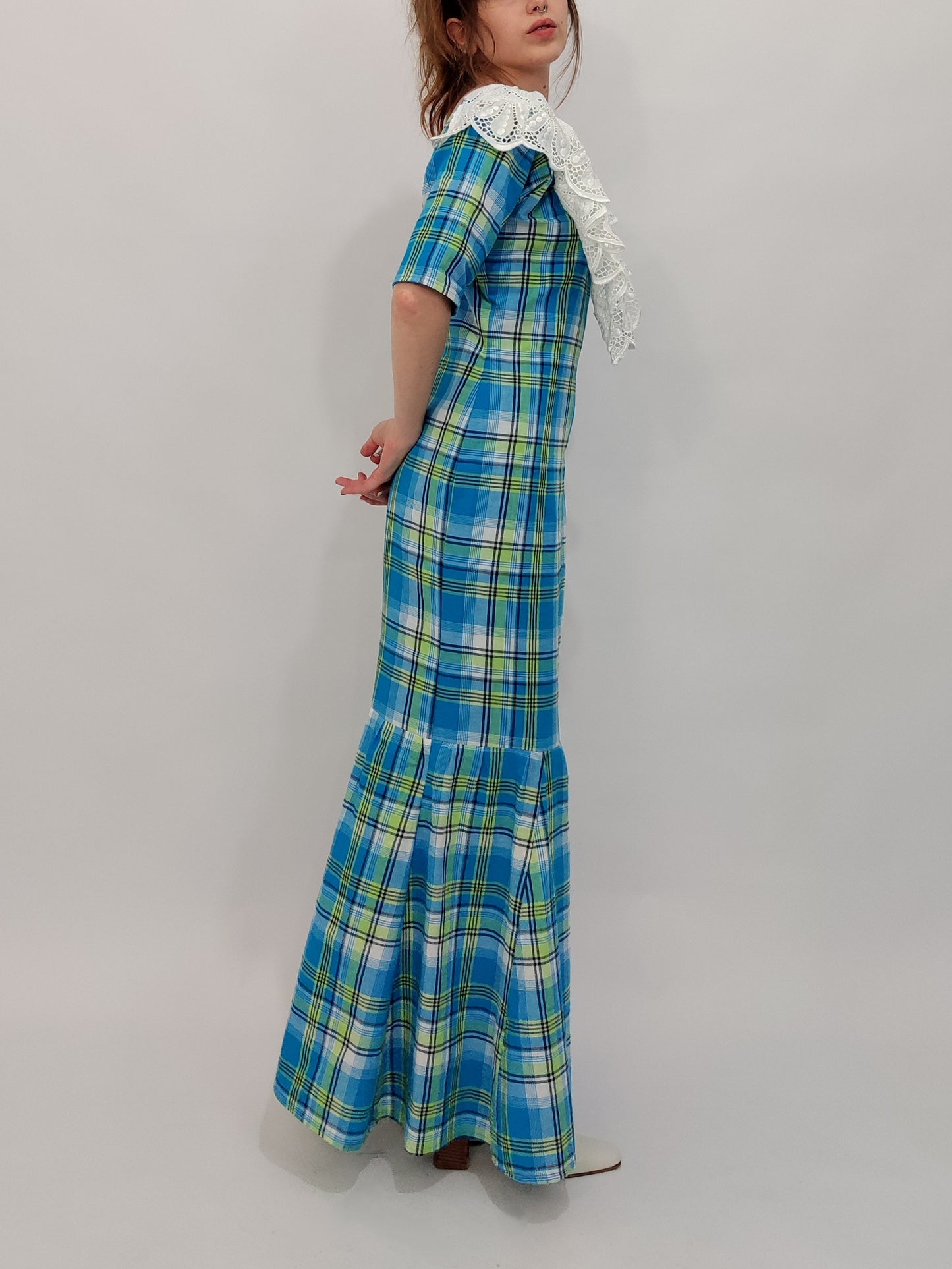 Mommy & Me - Dody Checkered Vintage Dresses