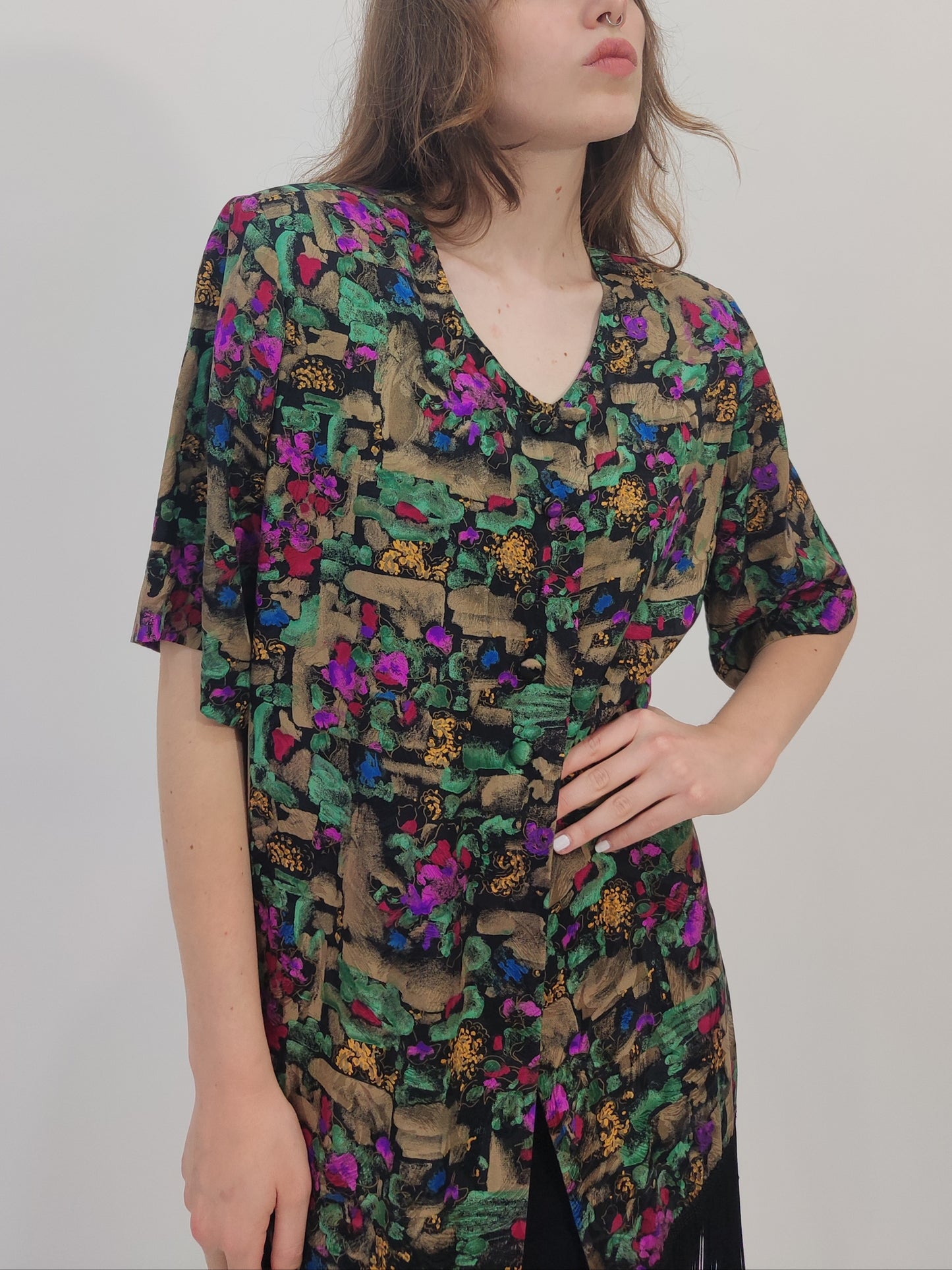 '80s Fringed Blouse